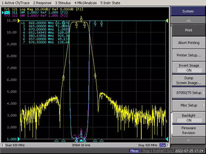 Crankk / Helium Bandpassfilter (Hohlraumfilter)