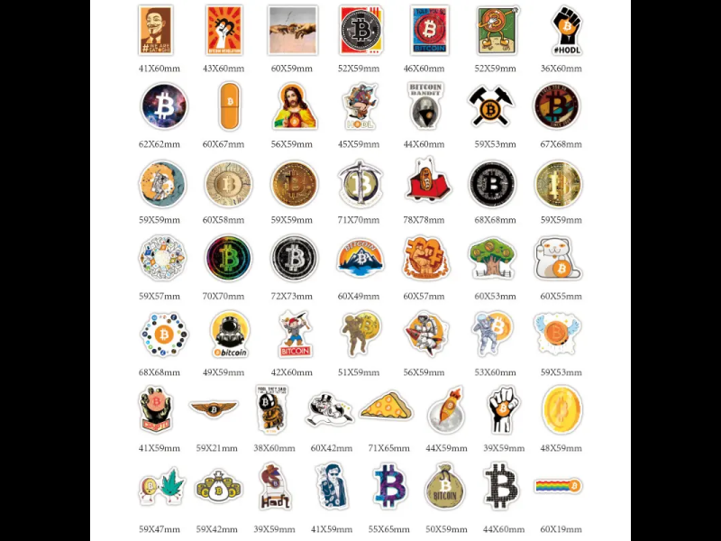 Bitcoin sticker set